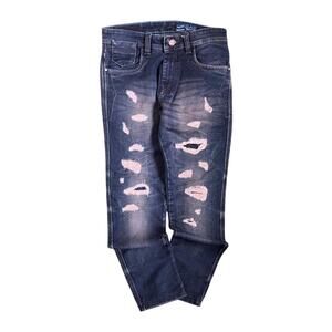 Gas Women's Y2K Distressed Denim Jeans 10